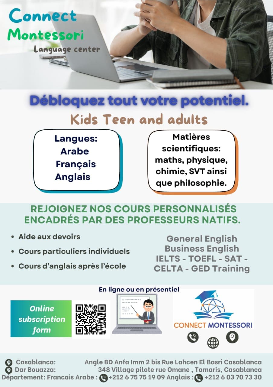 Cours de Soutien - Connect Montessori